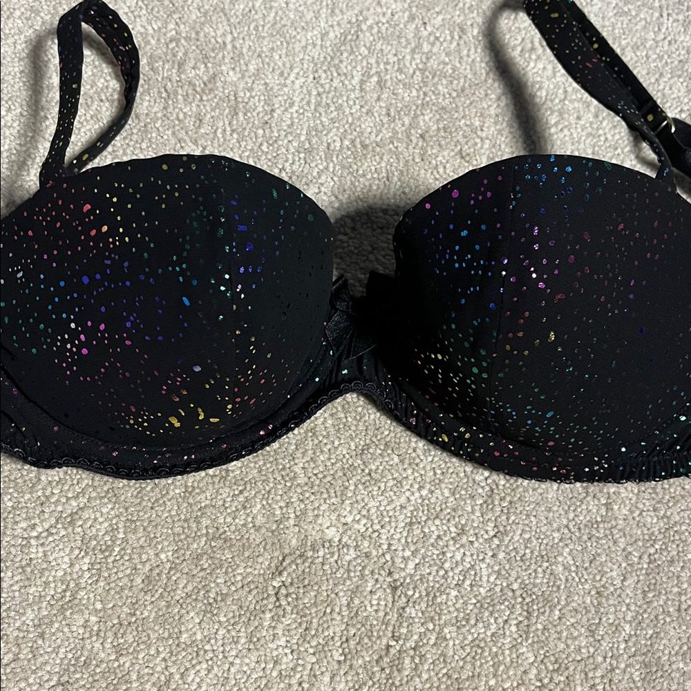 Agent provocateur l’agent Women's Black Glitter Bra Garcia 34D balconnete